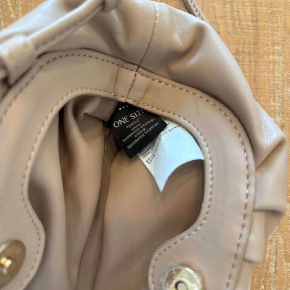 Banana Republic Soft Tan Leather Clutch Y2K - Picture 4 of 6